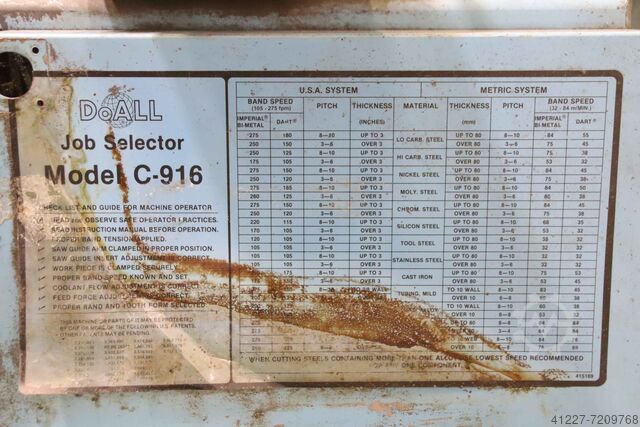 Bandsägeautomat DoAll C-916A