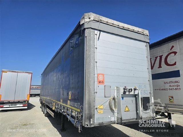 Auflieger mit Pritsche & Plane Schmitz Cargobull Semitrailer Curtainsider Mega