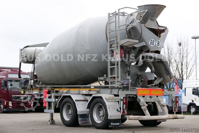 Auflieger  Louault SR 24 Liebherr  Betonmischer Lenkachse 