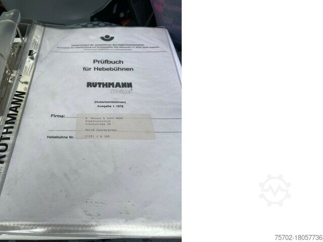 Working platform truck Mercedes-Benz 711 mit Ruthmann K 105 Arbeitsbühne