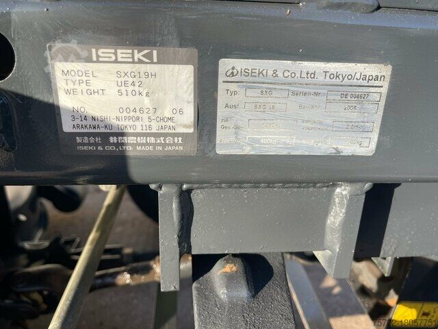 Mowing machine Iseki SXG 19 Hydro Aufsitzmäher