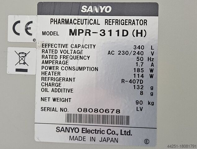 Medicine refrigerator Sanyo 