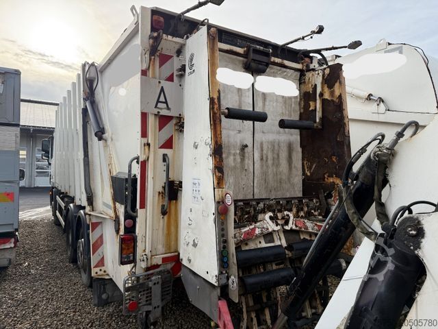 Garbage truck MERCEDES-BENZ Actros 2532 6x2 MP3 Faun Power Press 524