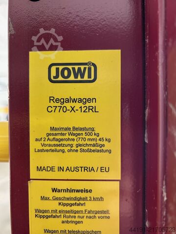 Jowi C770-X-12RL shelf trolley Jowi C770-X-12RL