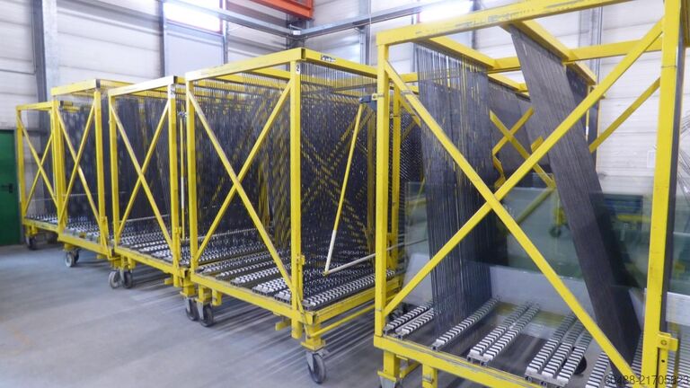 Lot of compartment transport trolleys HEGLA F50-16NS