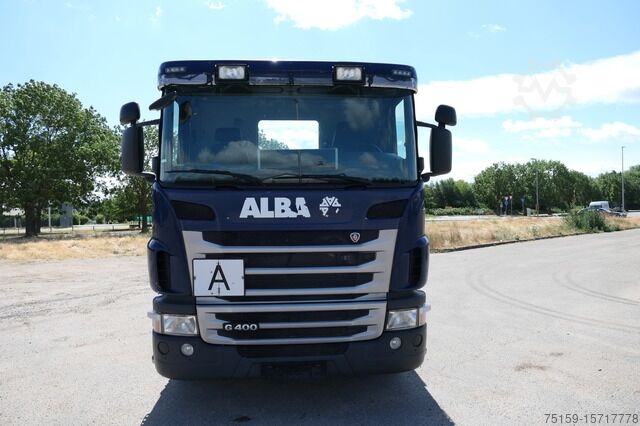 Skip truck scania G 400 B6X2 Meiller, Lenkachse