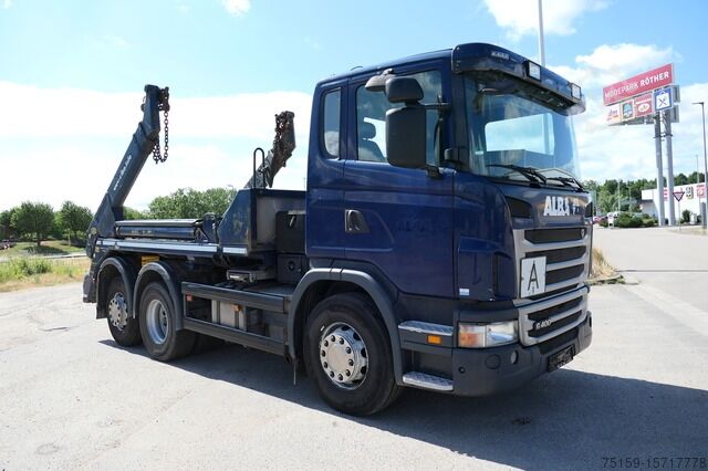 Skip truck scania G 400 B6X2 Meiller, Lenkachse