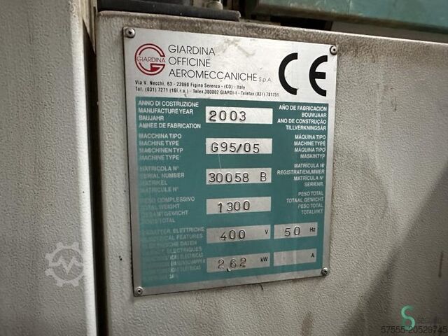 Walzenauftragsmaschinen Giardina G95/05 2003 Giardina G95/05