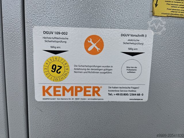 Schweißrauchabsaugung Kemper stationär 28.000cbm