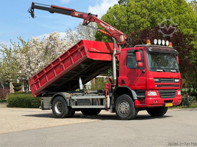 Tipper with crane Ginaf X2220L 4x4!! KRAAN/KIPPER DRIEZIJDIG!!
