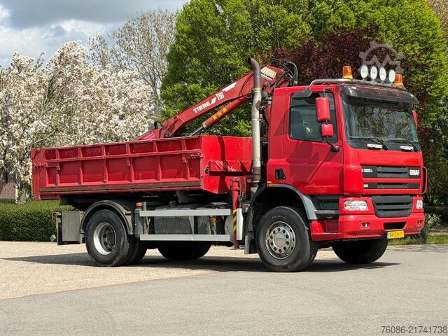 Tipper with crane Ginaf X2220L 4x4!! KRAAN/KIPPER DRIEZIJDIG!!