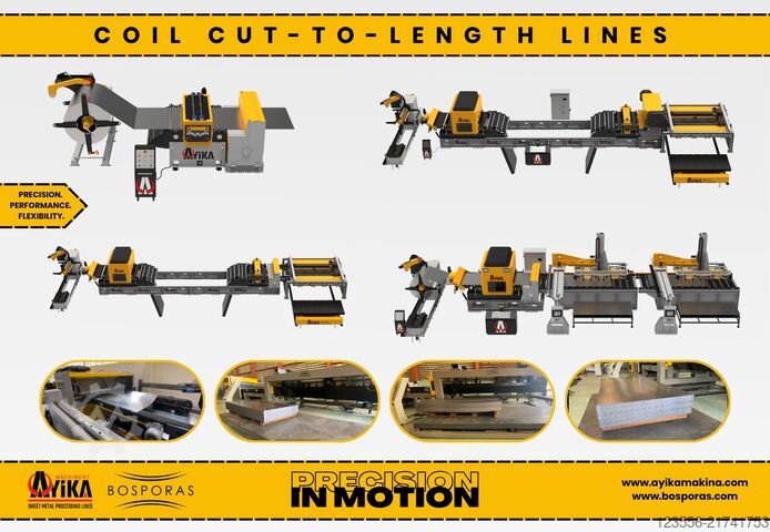 Cut to Length Line 2-3 mm | 4 and 15 Ton BOSPORAS MACHINERY | AYIKA 15-4-2-3 BM-CTL