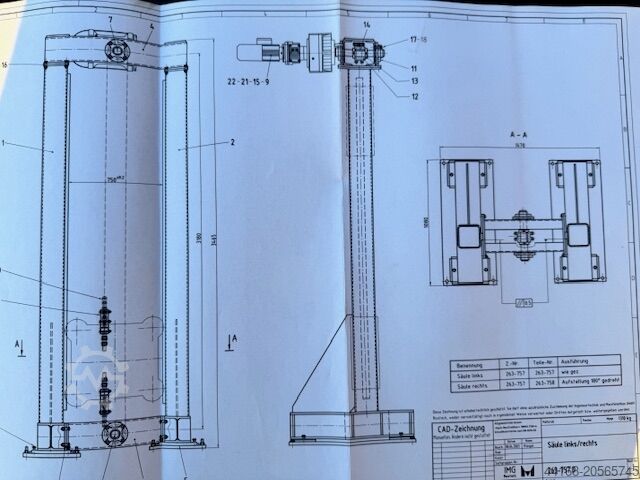 Welding turntable,Turntable,Positioner IMG Säulenhubdrehvorrichtung 3 - Achs  5000 Kg