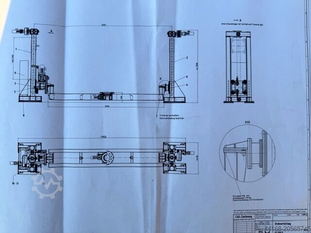 Welding turntable,Turntable,Positioner IMG Säulenhubdrehvorrichtung 3 - Achs  5000 Kg