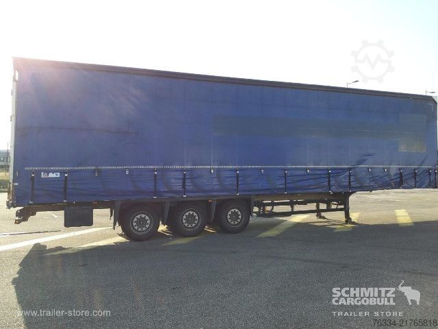 Open semitrailer with tarp Schmitz Cargobull Semitrailer Curtainsider Mega