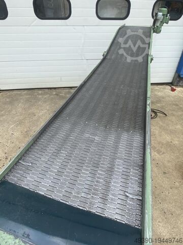 Z-conveyor, conveyor belt with metal chain links, metal belt conveyor, belt conveyor, stationary con GÖSSLING 3100 x 400