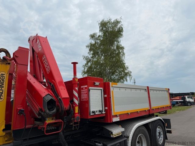 Roll-off tipper truck Abrollcontainer Kranmulde neuwertig