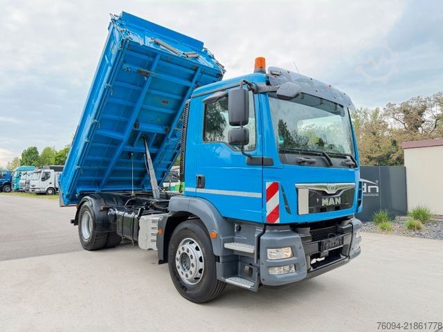 Tipper truck MAN TGM 18.290 4x2 MEILLER Kipper AHK Kipphydr.