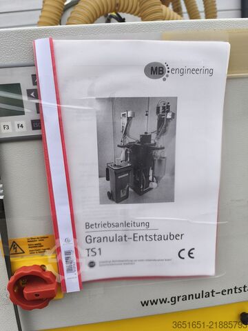 Granulate dedusting MB engeneering Entstaubung