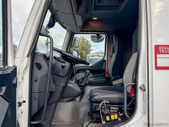 Roll-off tipper truck RENAULT D 18 * ABROLLKIPPER + HMF 1220 K-R * TOP!