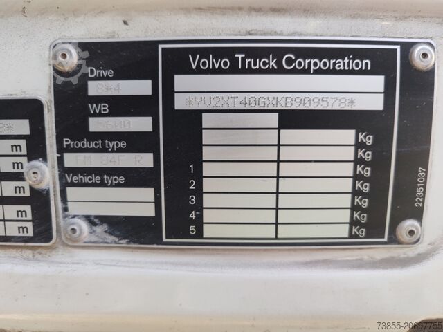 Articulated Dump Truck Volvo FMX 500