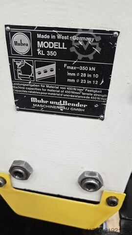 Hole punch Mubea KL 350 Mubea KL 350