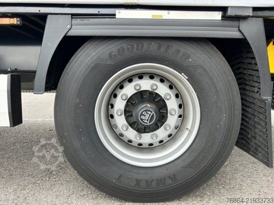 Open semitrailer with tarp KRONE 1-ACHS AUFLIEGER, HECKABSTüTZUNG XL ZERTIFIKAT, EDSCHA-VERDECK,