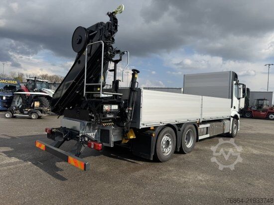 Flatbed truck MERCEDES-BENZ ACTROS 2653, RETARDER, PRITSCHE, HIAB HIPRO 232 ES5
