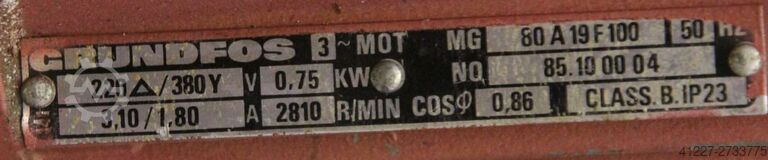 Centrifugal pump Grundfos MG80A19F100