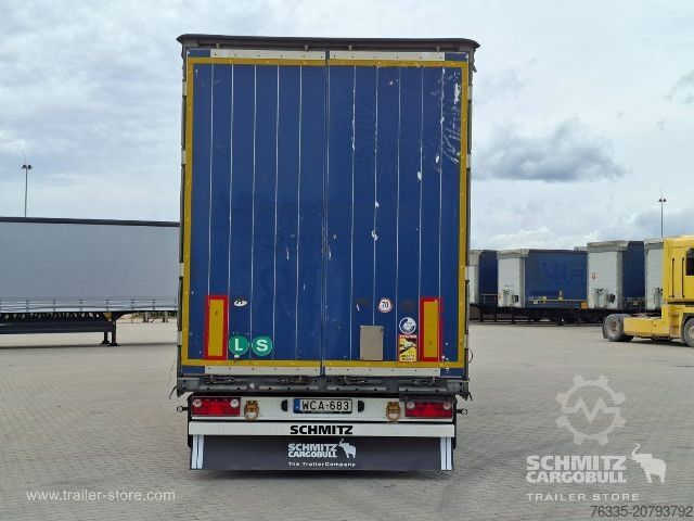 Open semitrailer with tarp Schmitz Cargobull Curtainsider Mega