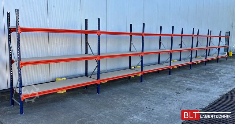 Wide span storage rack ca. 28,55 lfm. Weitspannregale H: 200 cm T: 60 cm , 400 kg Fachlast , 3 Ebenen