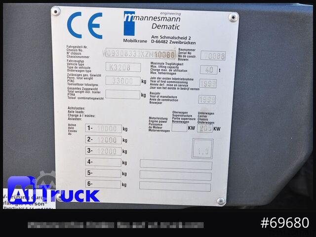 Autokran DEMAG AC 40-1 City, Mobilkran, Klappspitze,