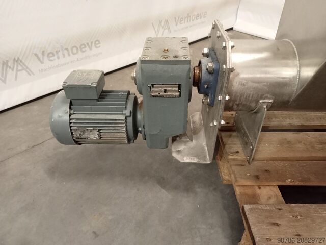 Edelstahl-Dosierschnecke mit Zusatztrichter  