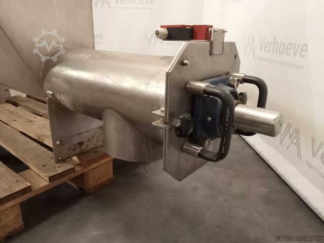 Edelstahl-Dosierschnecke mit Zusatztrichter  