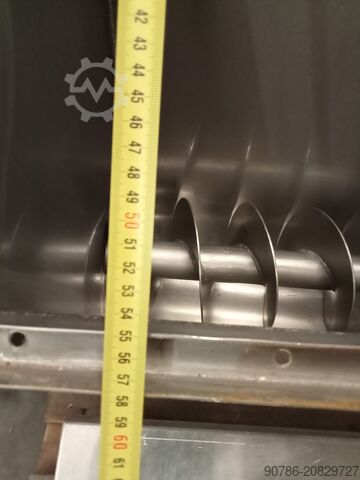 Edelstahl-Dosierschnecke mit Zusatztrichter  