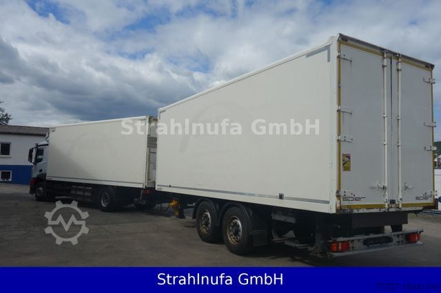 Box truck MERCEDES-BENZ 1843 L Antos Koffer + LBW