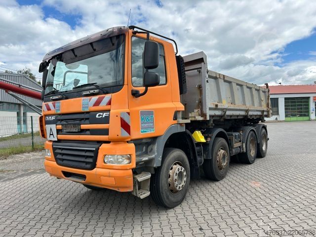 Three-sided tipper truck DAF CF 400 8x4 / Carnehl  / Bordmatik  / EURO 5