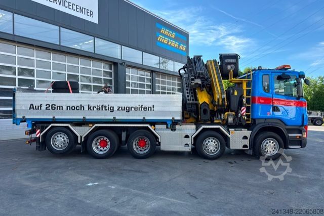 Truck mounted crane SCANIA R480 10x4 Fassi 660 Kipper 3S
