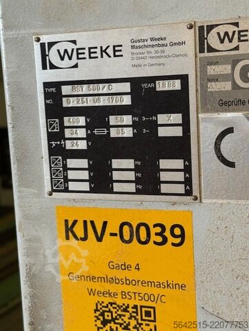 Throughfeed drilling machine Weeke BST 500