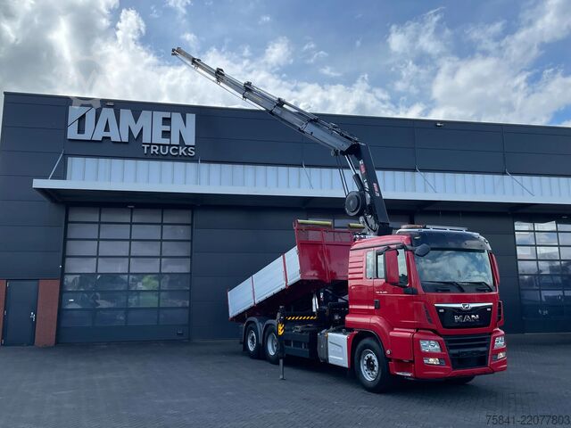 Kranwagen MAN TGS 26.400 TGS 26.400 6x2-4 BL KIPPER HIAB 302 ...