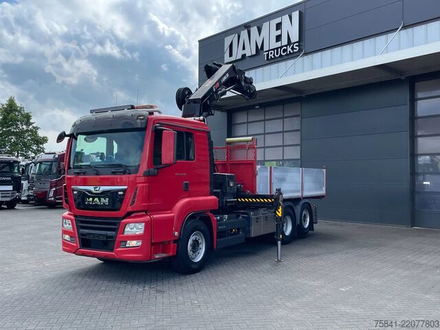 Crane truck MAN TGS 26.400 TGS 26.400 6x2-4 BL KIPPER HIAB 302 ...