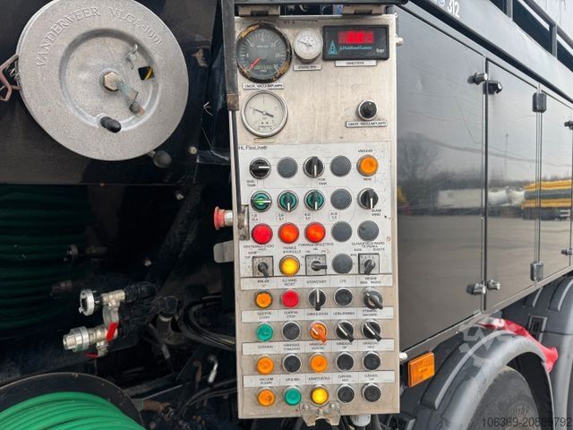 Vacuum tank truck SCANIA P410 6x2*4 JHL Hvidtved Larsen Flexline 312 ADR