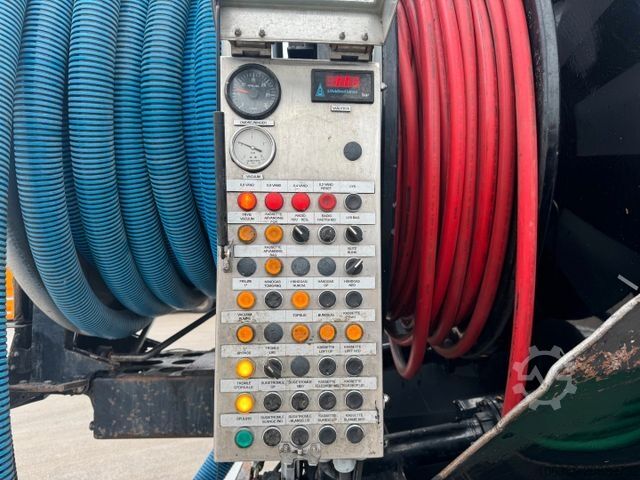 Vacuum tank truck SCANIA P410 6x2*4 JHL Hvidtved Larsen Flexline 312 ADR