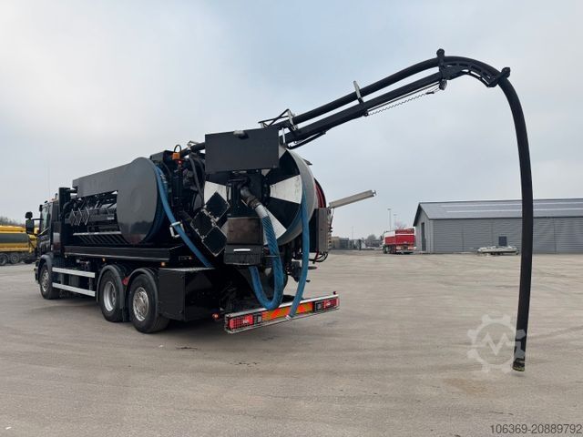 Vacuum tank truck SCANIA P410 6x2*4 JHL Hvidtved Larsen Flexline 312 ADR