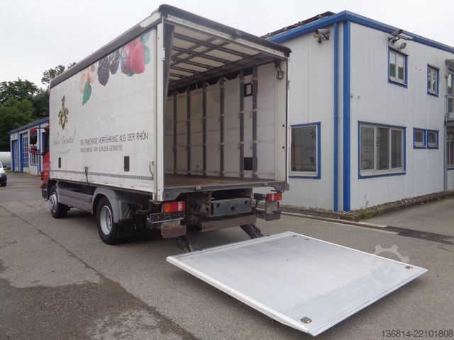 Flatbed truck with tarp MERCEDES-BENZ Atego 1222 L 5,2 M Diff-Sperre Klima LBW EU5
