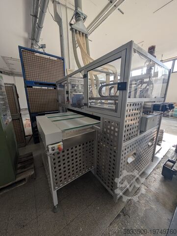 Machining center with throughfeed Götzinger Maschinenbau GmbH Victoria Abläng Fräs Schleif Automat