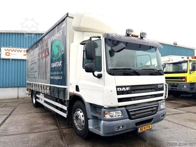 Sliding tarpaulin DAF CF 75.250 4x2 WITH CURTAINSIDE BOX & LOADING PL...