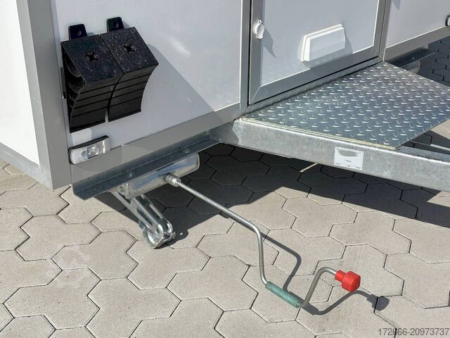 Vending trailer Blyss H15362HN | WEISS 360X203X230CM 1500KG VERKAUFSANHÄNGER | 2X VERKAUFSKLAPPE