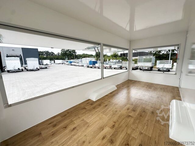 Vending trailer Blyss H25522HTN | WEISS 520X223X230CM 2500KG VERKAUFSANHÄNGER | 2X VERKAUFSKLAPPE