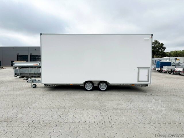 Vending trailer Blyss H25522HTN | WEISS 520X223X230CM 2500KG VERKAUFSANHÄNGER | 2X VERKAUFSKLAPPE
